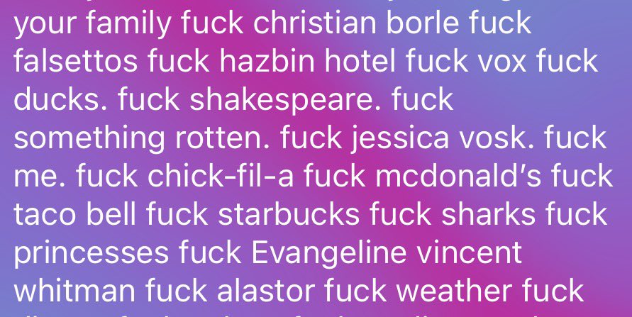 just rejected oomf and got this in response (there is so much more but heres a snippet!)