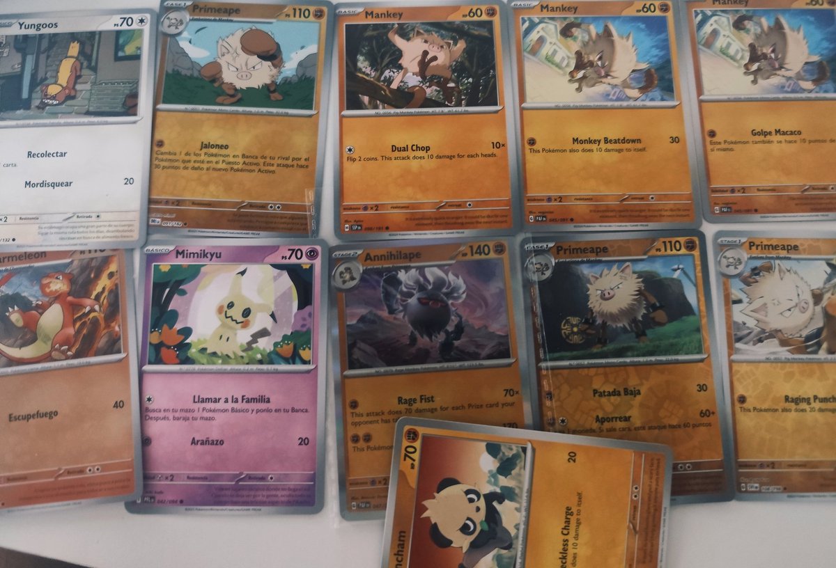 0x_D_Nico's tweet image. Collecting cards from #mankey, #primeape, and #annihila 

It's my favorite Pokémon