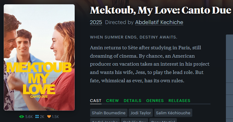 4K web dl (15.05GB)

Subs : eng, pt-br, spa
only fre spa harcoded for english parts