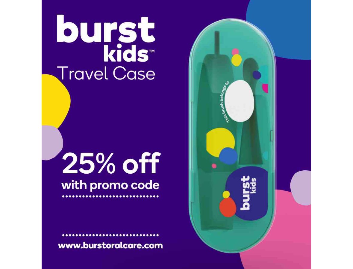 The BURSTkids Travel Case keeps little brushes clean and protected wherever they go.Designed for the BURSTkids Sonic Toothbrush,it's lightweight, durable,and perfect for travel,sleepovers,and more!Use MEL109 for 25% off! #BURSTambassador #sponsoredbyburst
burstoralcare.com/products/kids-…