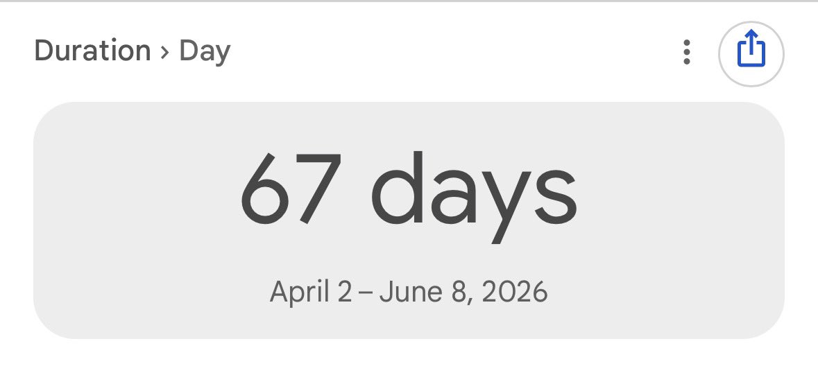 67 days until WWDC26