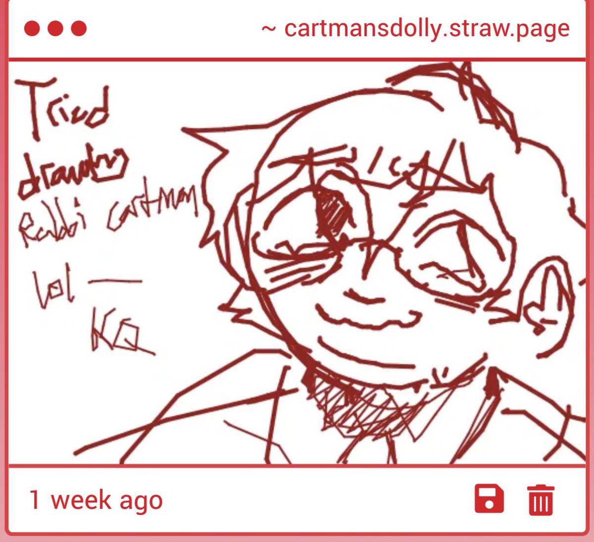 CartmansDolly's tweet photo. OUGHHH THISVIS SO CUTEEE THANK U FIR THE DOODLE UGH I LOVE HIMMMM 💖💖💖 https://t.co/O3IaOE0On9