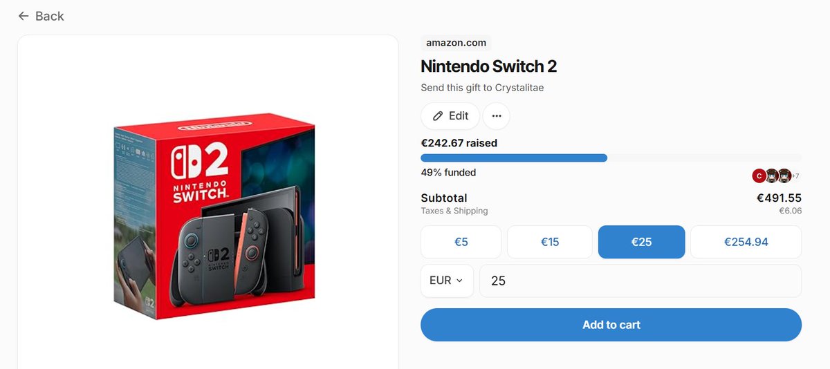 Goodnight guys! Oh my god, today was insane, over 20 people got their Switch wtf CONGRATULATIONS!! ✨🍀
I wanna thank <a href="/thegengarindex/">The Gengar Index</a> <a href="/Classy_robin64/">Classy Robin - 3% funded</a> and <a href="/KatsumiVT/">Katsumi 🦊🌸 🇨🇦 ╰❱❱【VDenWaifus】</a> <a href="/charquipveee/">charlotte 🎶🎭 54% gang!!!</a> for their donos. You guys are amazing ;w; I'm at 49% rn! 50% soon? <3

throne.com/crystaliitae