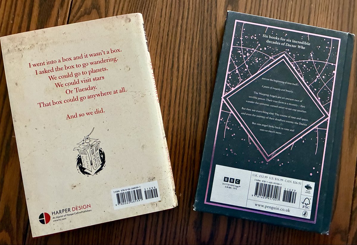 andwbcpodcast's tweet photo. Happy April everyone! ☔️ 

This month, we’re doing something a bit different and are reading a pair of #DoctorWho related poetry books: “Now We Are Six Hundred” by James Goss &amp; illustrated by Russell T. Davies and “The Angel of Redemption” by Nikita Gill.

Happy reading! 💙💙➕📚 https://t.co/r53IpLeegy