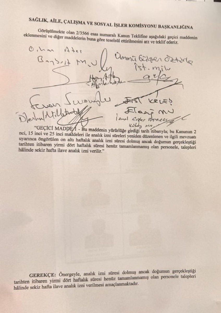 Kadınların doğum iznini 24 haftaya çıkaran ve 15 yaş altına sosyal medya yasağı getiren düzenleme, TBMM komisyonunda kabul edildi. 

▪️Mevcut annelere de ek 8 hafta izin hakkı tanındı.