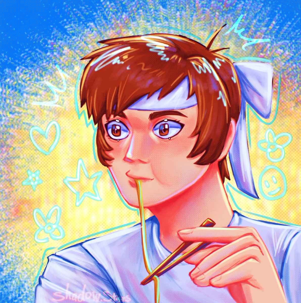 shadowSt4rs's tweet image. #Shingoweek Día 1: Fideooos🍜💪🏻

No m di cuenta cuando empezó juasjuas espero alcanzar a hacerle una animación x su cumple :3

#矢吹真吾 #Shingoyabuki #KOF