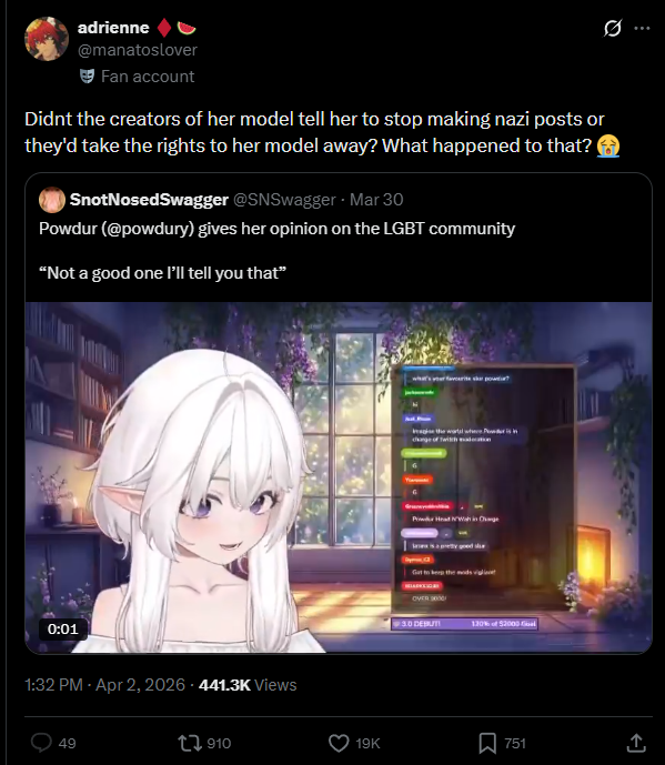 If this VTuber had that avatar commissioned there is unfortunately literally nothing the creator can do

Unless it's written in the contract commissioner owns the copyright because they hired the artist (work for hire)