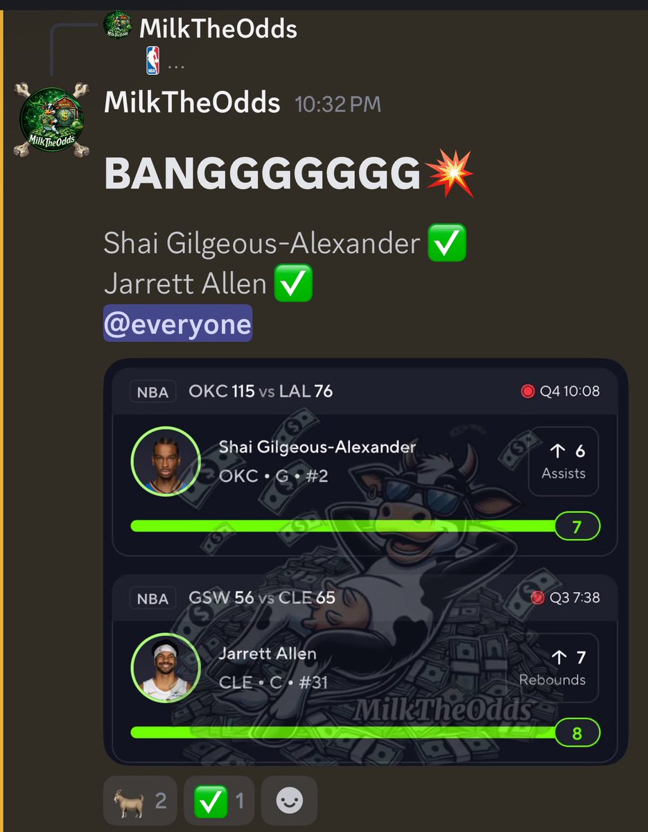 MilkTheOdds tweet media