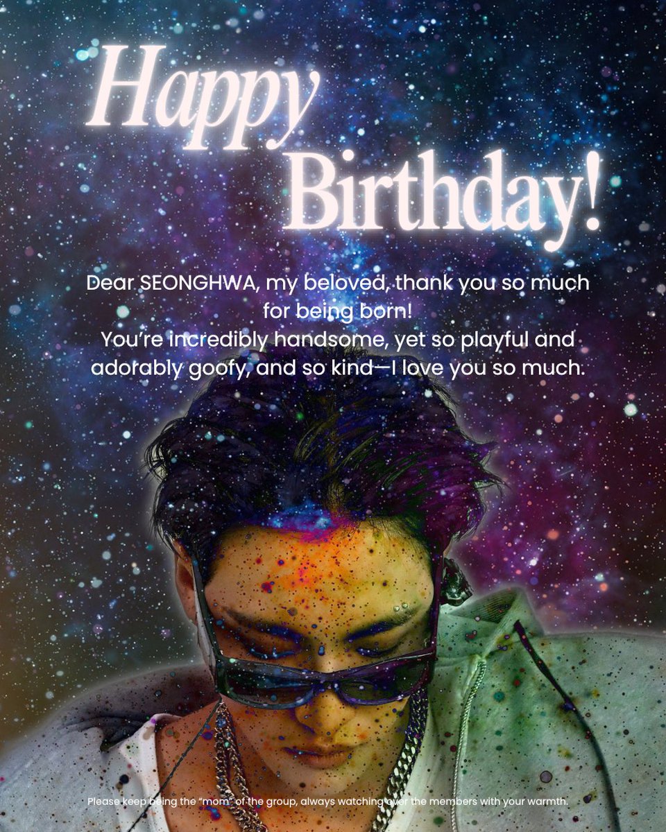 大好きなソンファさん、生まれてきてくれてありがとう🎂
めちゃくちゃかっこいいのにお茶目でおとぼけさんの、優しいソンファさんが大好きだよ🥰

OUR LOVE FOR SEONGHWA
#SpringPoetSeonghwa
#별보다찬란한성화
#ATEEZ #에이티즈 #SEONGHWA #성화<a href="/ATEEZofficial/">ATEEZ(에이티즈)</a>