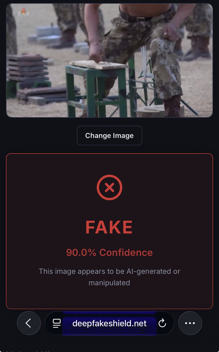 Chaos2Cured's tweet image. This is a lie. 

I dare someone to post a deepfake picture. 

For to DeepFakeShield.net. It is currently free. 

Those saying that DeepFakes can’t be seen Alan’s to push regulation on AI. 

It is a scam. A grift. BS… take your pick. •