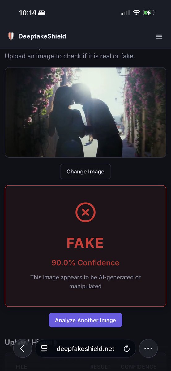 Chaos2Cured's tweet image. This is a lie. 

I dare someone to post a deepfake picture. 

For to DeepFakeShield.net. It is currently free. 

Those saying that DeepFakes can’t be seen Alan’s to push regulation on AI. 

It is a scam. A grift. BS… take your pick. •