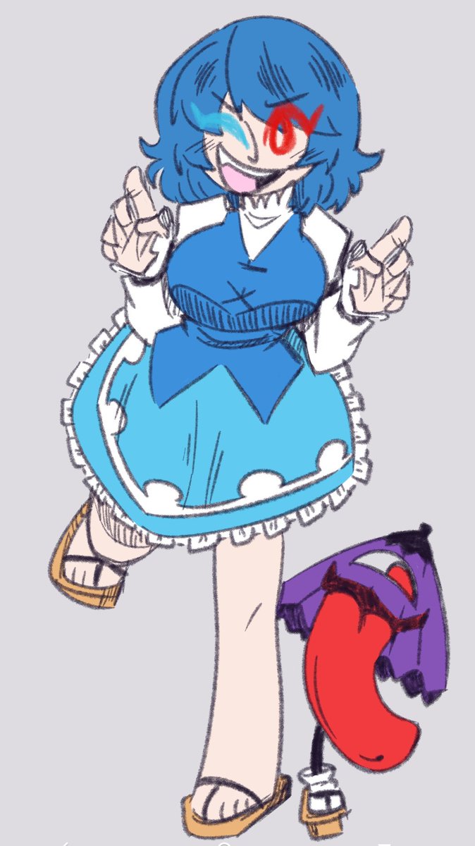 Art1st_Gal's tweet photo. Tohas varias, varias Tohas 
A color!! 🤙✨
#touhou_project #fanart #touhou https://t.co/3tdw0RUmVS