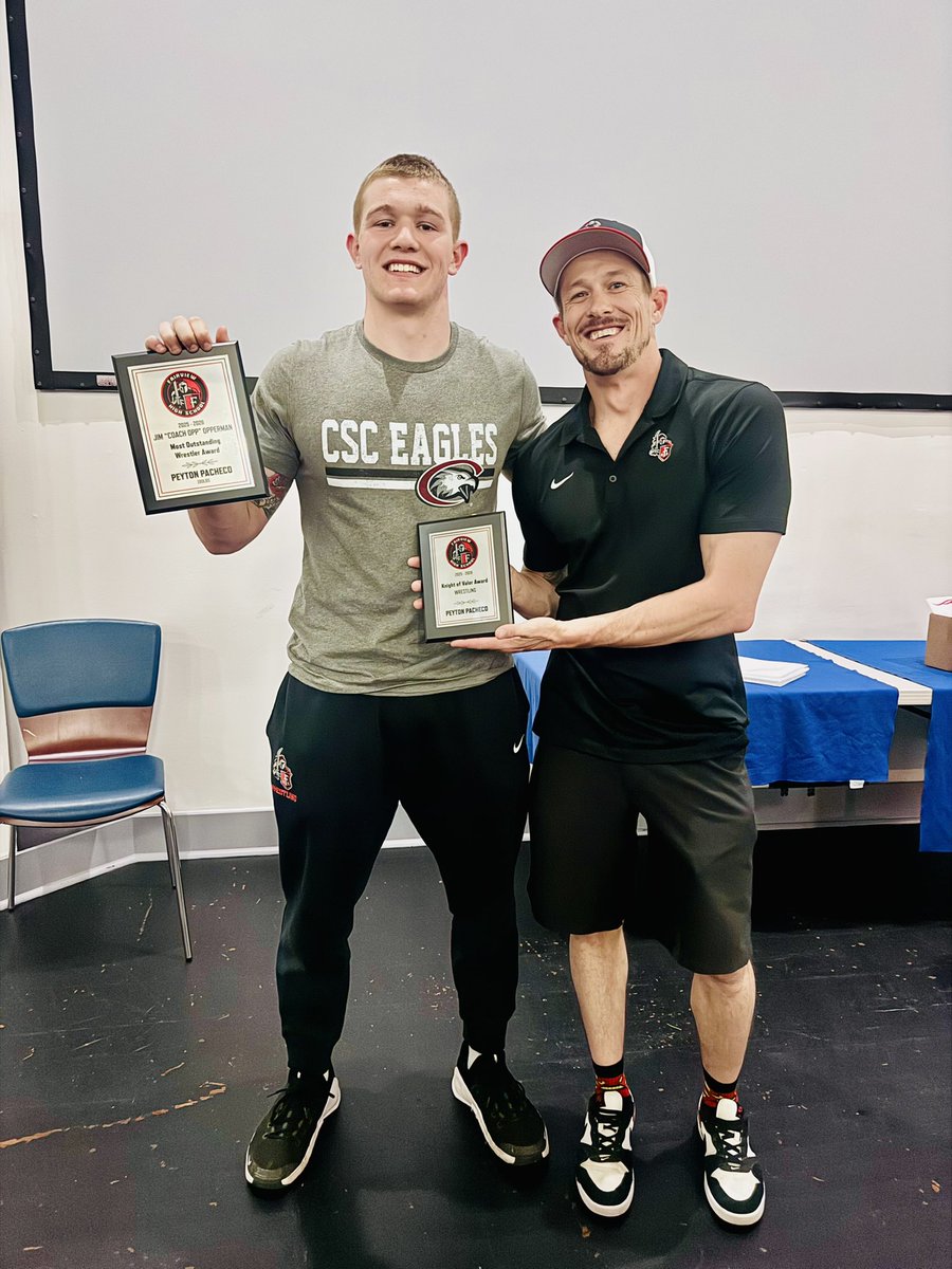 Great final banquet with Fairview wrestling!! I’m honored to receive the inaugural Knight of Valor award for embodying the heart of a Fairview wrestler. Then I’m also honored to receive the Coach Opp Wrestler of the year! Great night to end the season!!

<a href="/Gabe_Knapton/">Gabe Knapton</a> <a href="/eaglecsc/">Chadron State WRESTLING</a>