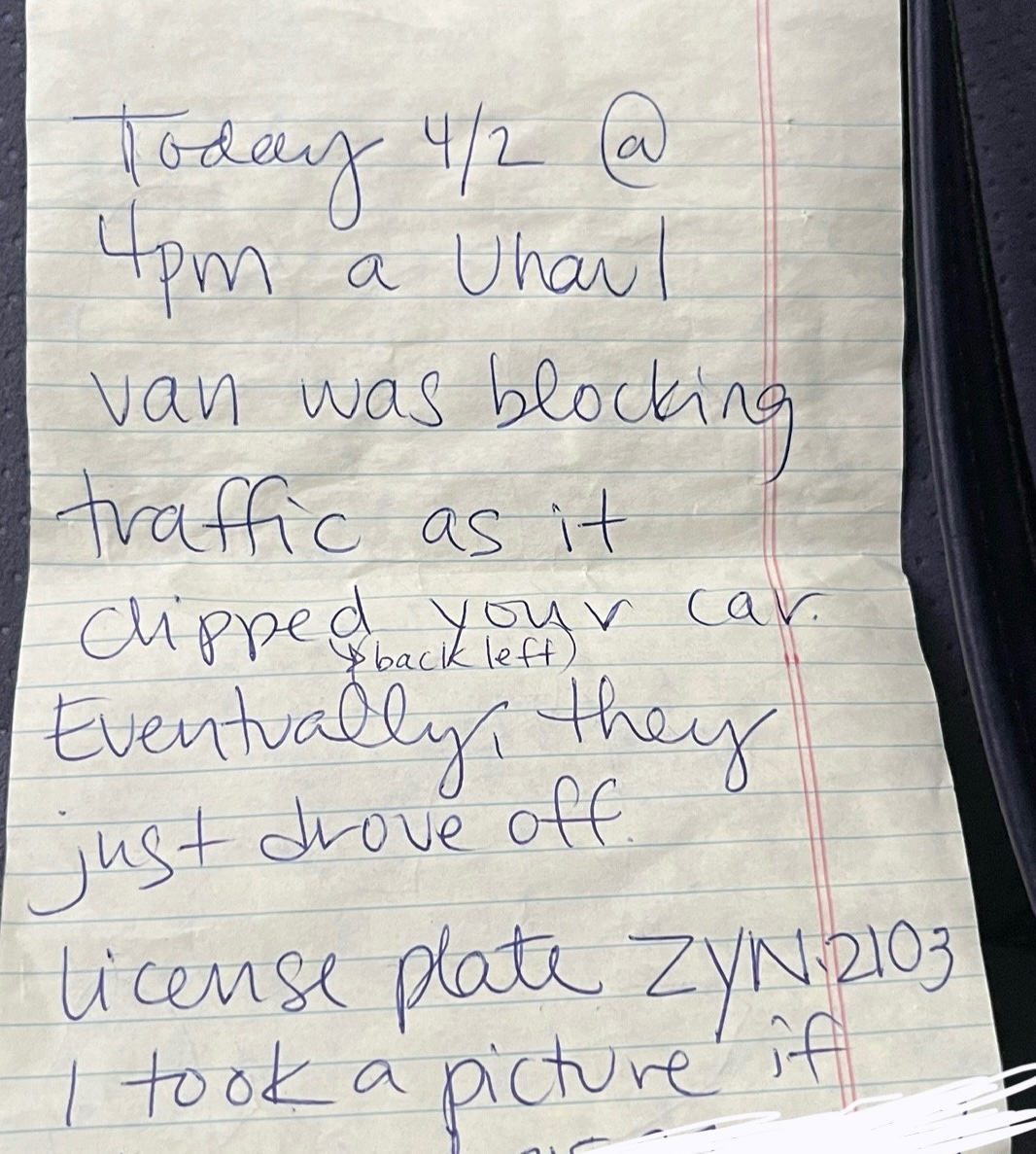 Car Note Photo the two types of Philadelphia car notes