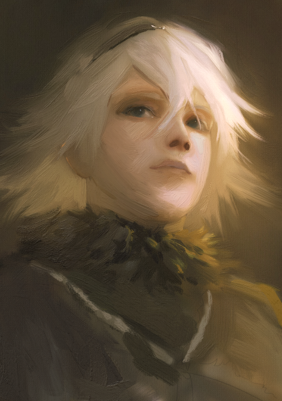 hegl_7102's tweet photo. - The World-Ender.

It’s   een a while since I’ve done a portrait. Also, here are some process pics of the painting.

#NieR #NierReplicant #fanart https://t.co/1j40ttQzLc