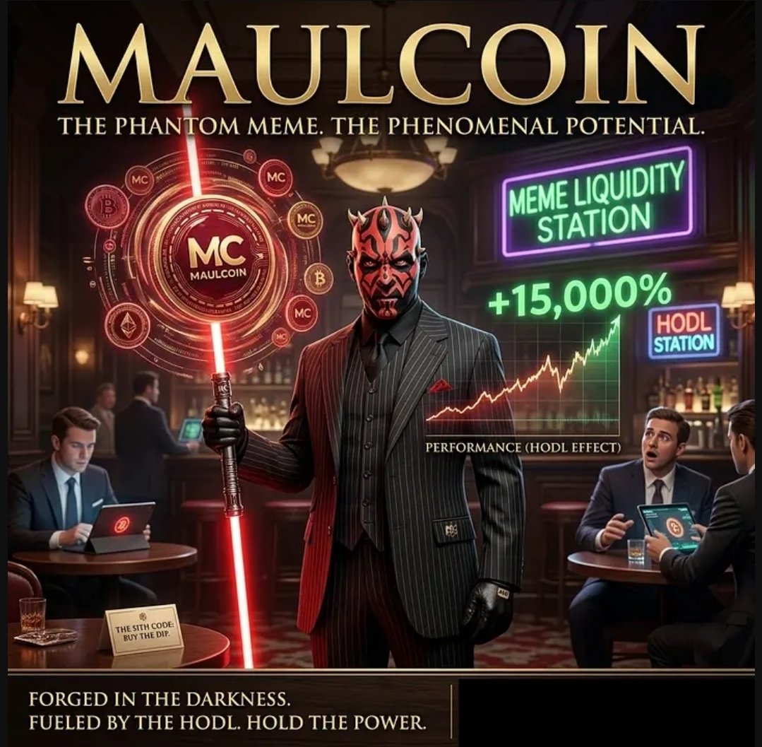 DaddyDarthMaul's tweet photo. @CryptoThannos $MAULCOIN

New project, has serious potential!

Currently running a giveaway to the first 500 people that like, follow, and share! https://t.co/ailjzFuLCI