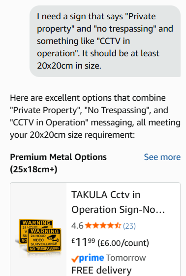 davidcx's tweet photo. @amazon Without that condition in my question, I get a lot of useful results, many of which are indeed available with Amazon Prime! https://t.co/k0jG9502gj