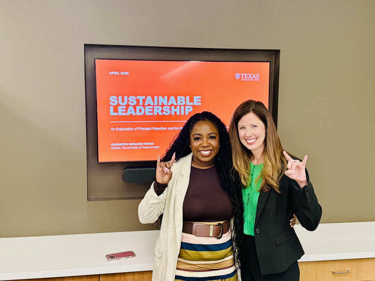 AngelWilson36's tweet photo. Congratulations, Dr. @BethYoungGarcia. She successfully defended her dissertation today. Her research explored how to retain effective principals - a critical topic in our state and across the nation. It was an honor to serve on her committee. Forever grateful for #UTCSP29.π€πΎπ§‘ https://t.co/wsnPjsNYzF