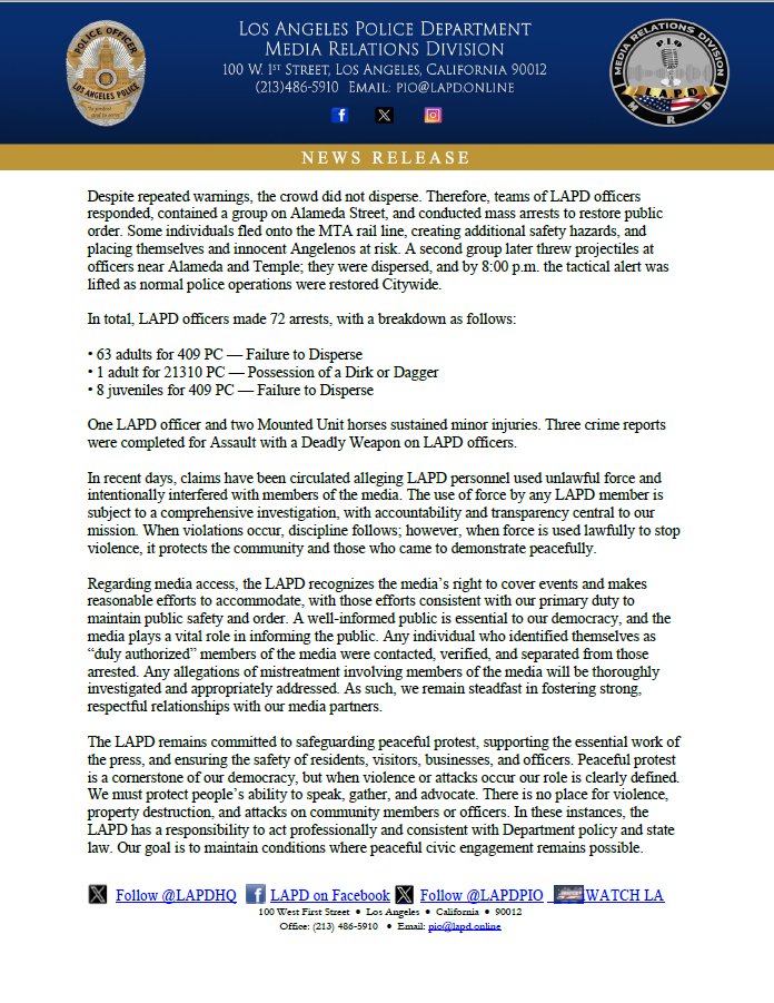 LAPD PIO tweet media
