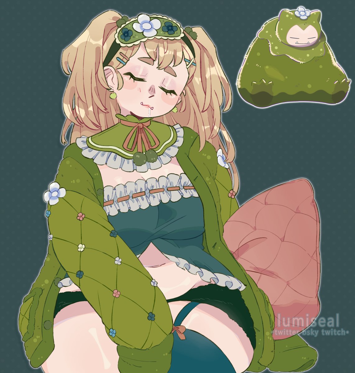 pokopia mosslax girl! 💚💤