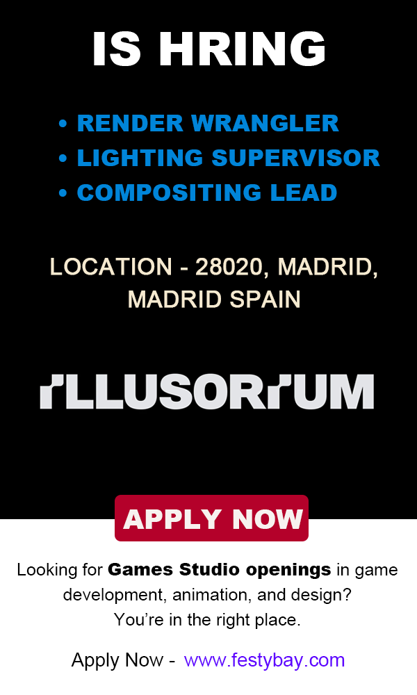 rokincyber's tweet image. 🎬 @Illusorium  Studios is hiring (2026):

• Render Wrangler
• Lighting Supervisor
• Compositing Lead

Apply - festybay.com/illusorium-stu…

#VFXJobs #RenderWrangler #LightingSupervisor #CompositingLead