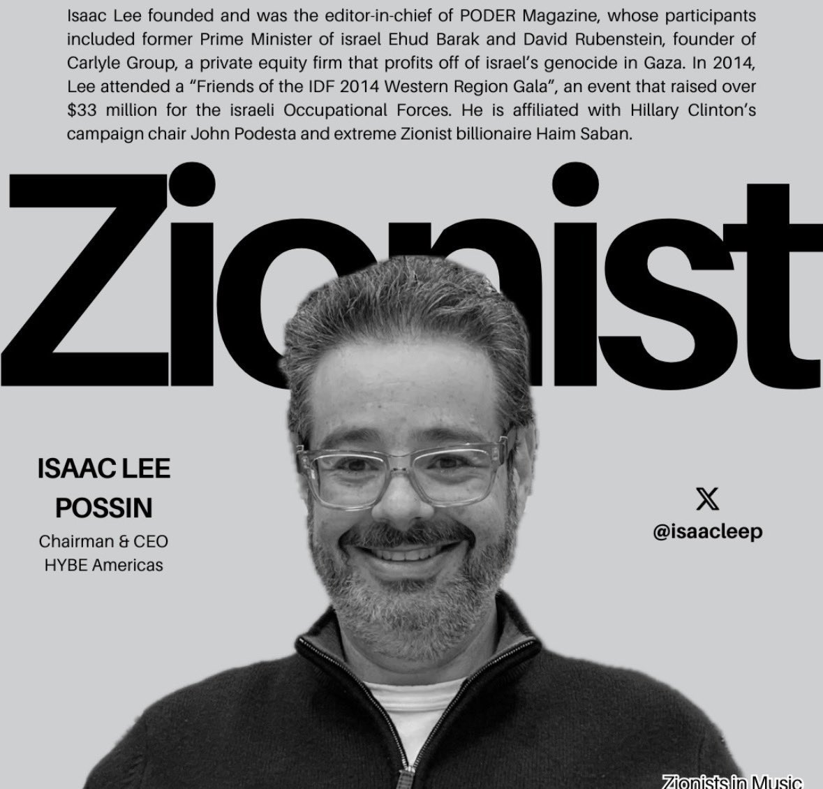 Connect4Pal's tweet photo. @naksum_7g HYBE still has a deal with UMG and these zionists in its board that fund the IOF and have shown great support to the Occupation. Our goals are far from over just yet but we do not lose hope until no Zionist is welcome. https://t.co/l7t3tGvsQj