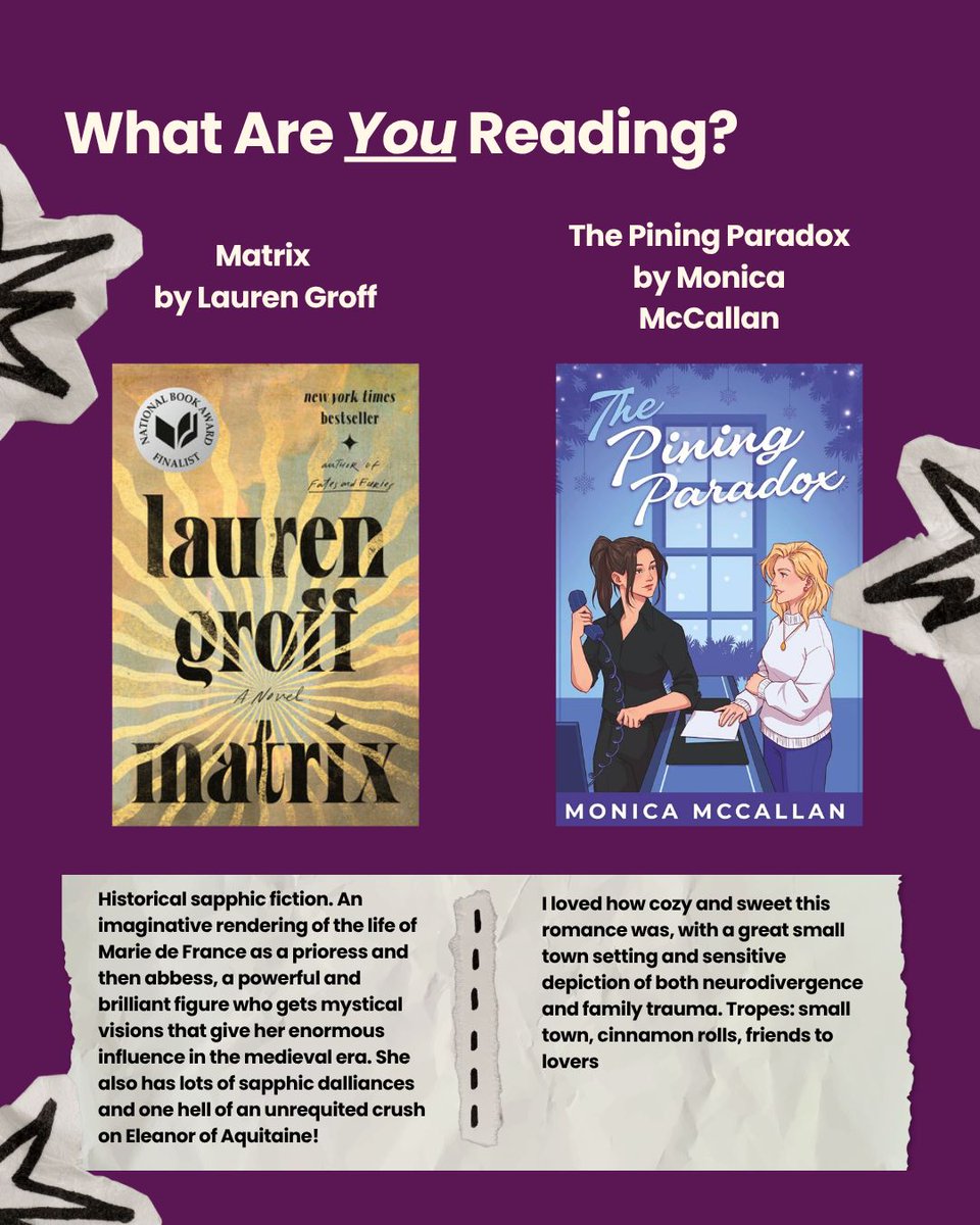 goldencrownls's tweet photo. Authors Are Readers, Too! with Roslyn Sinclair 🍸️ 

Take a look at Roslyn's reads and new releases here! Annnnd - keep an eye on our socials for a new #aart post everyday!

@writingroslyn 

#gcls2026 #wlw #sapphicliterature #roslynsinclair https://t.co/5D7ro0fFn4