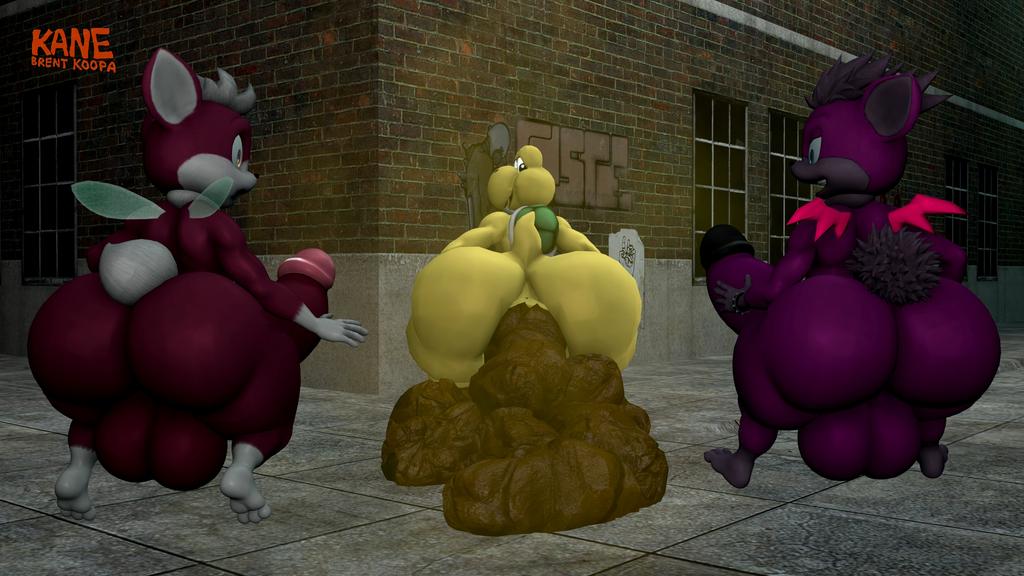 NastyBrownKoopa's tweet photo. Cum Mission for @OldCodgerKoopa 

He's showing that huge ass of his to the 2 gaias and dropping the huge turds in front of them.~

#SFM #Nintendo #SEGA #Scat https://t.co/ZSx4IR2m9t