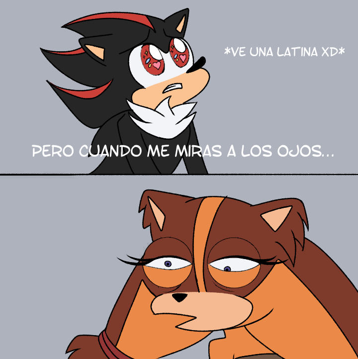 XDDDD #ShadSticks ❤️🖤🤎🧡
#ShadowTheHedgehog
#SticksTheBadger
#ShadowxSticks
#ship 
#SonicAU