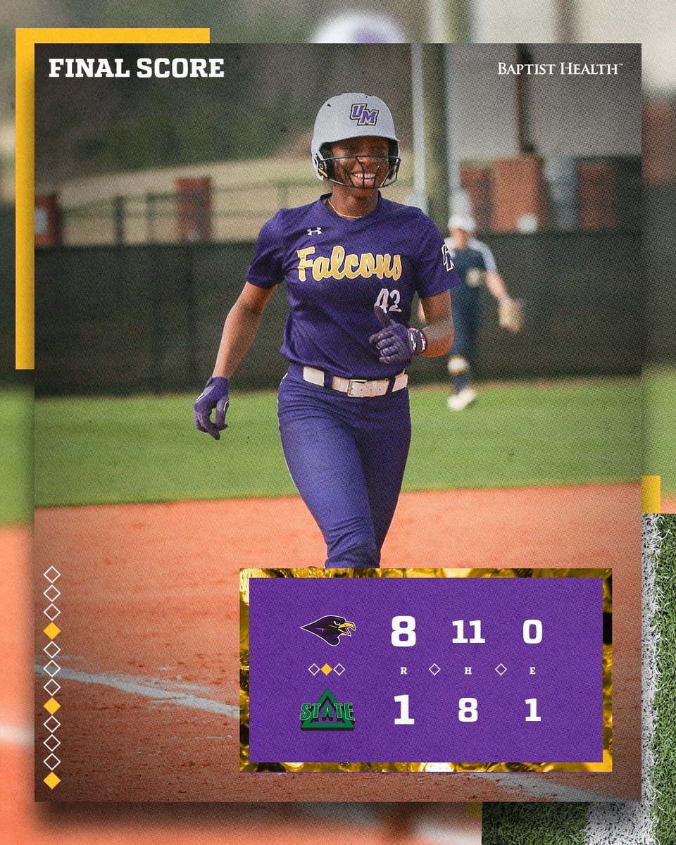 MontevalloSB's tweet photo. #FALCONSWIN ‼️
Opening the series with an 8-1 victory! Taylor Rogers leads the way with 3 hits & 2 homers, while Taylor Lloyd earns the complete game W in the circle 💪
#TogetherWeRise https://t.co/iFzkG6corZ