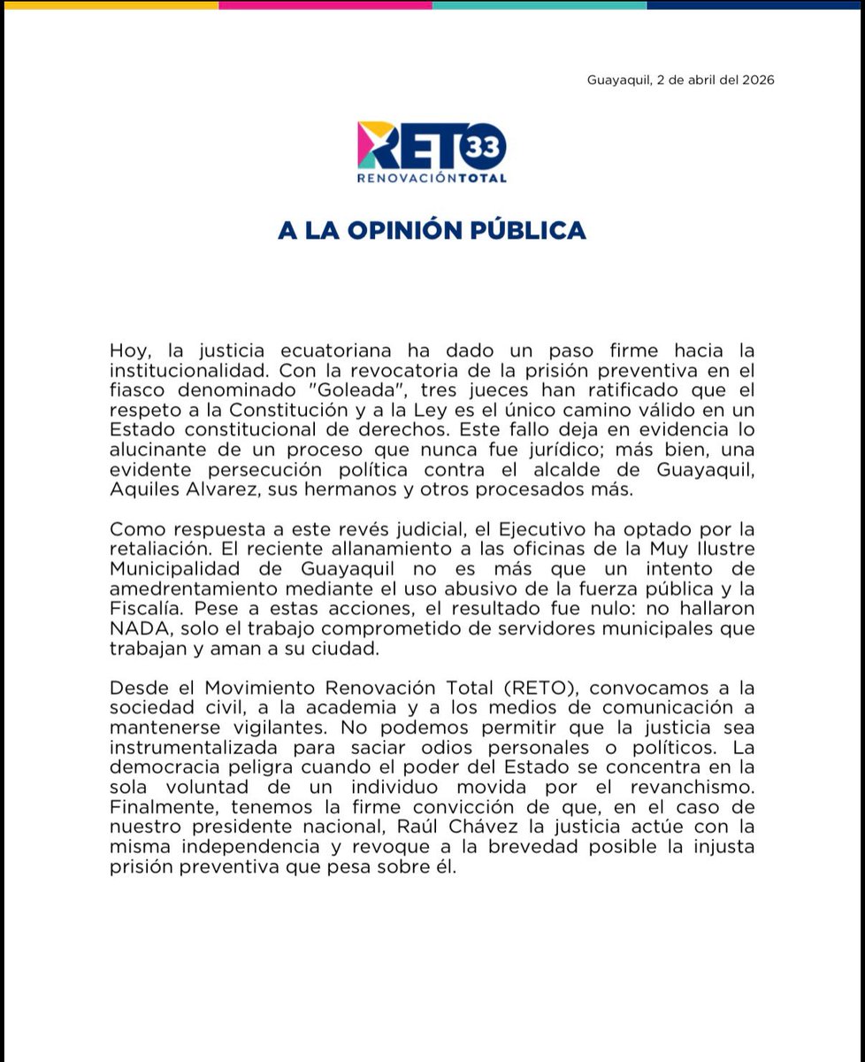 Renovación Total tweet media