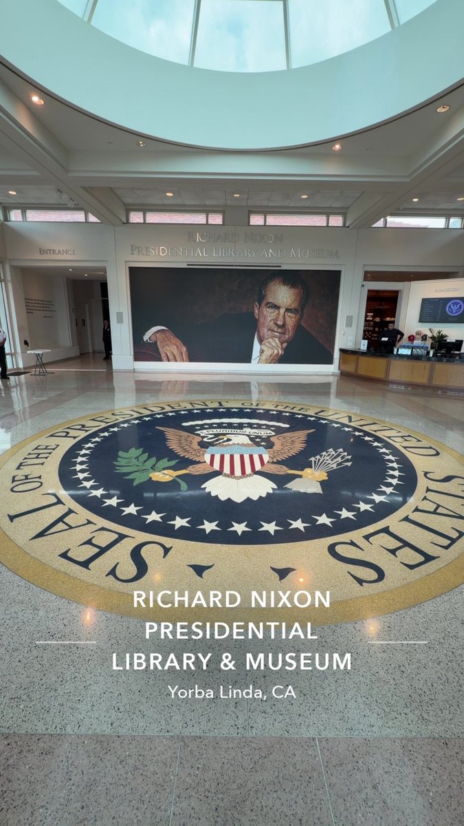 Great time at <a href="/NixonLibrary/">RichardNixonLibrary</a> I have had the opportunity to visit many of the Presidential Libraries over the last 15 years and this one did not disappoint. I could get use to sitting behind that desk in an office shaped like an oval! #presidentiallibrary #richardnixonlibrary
