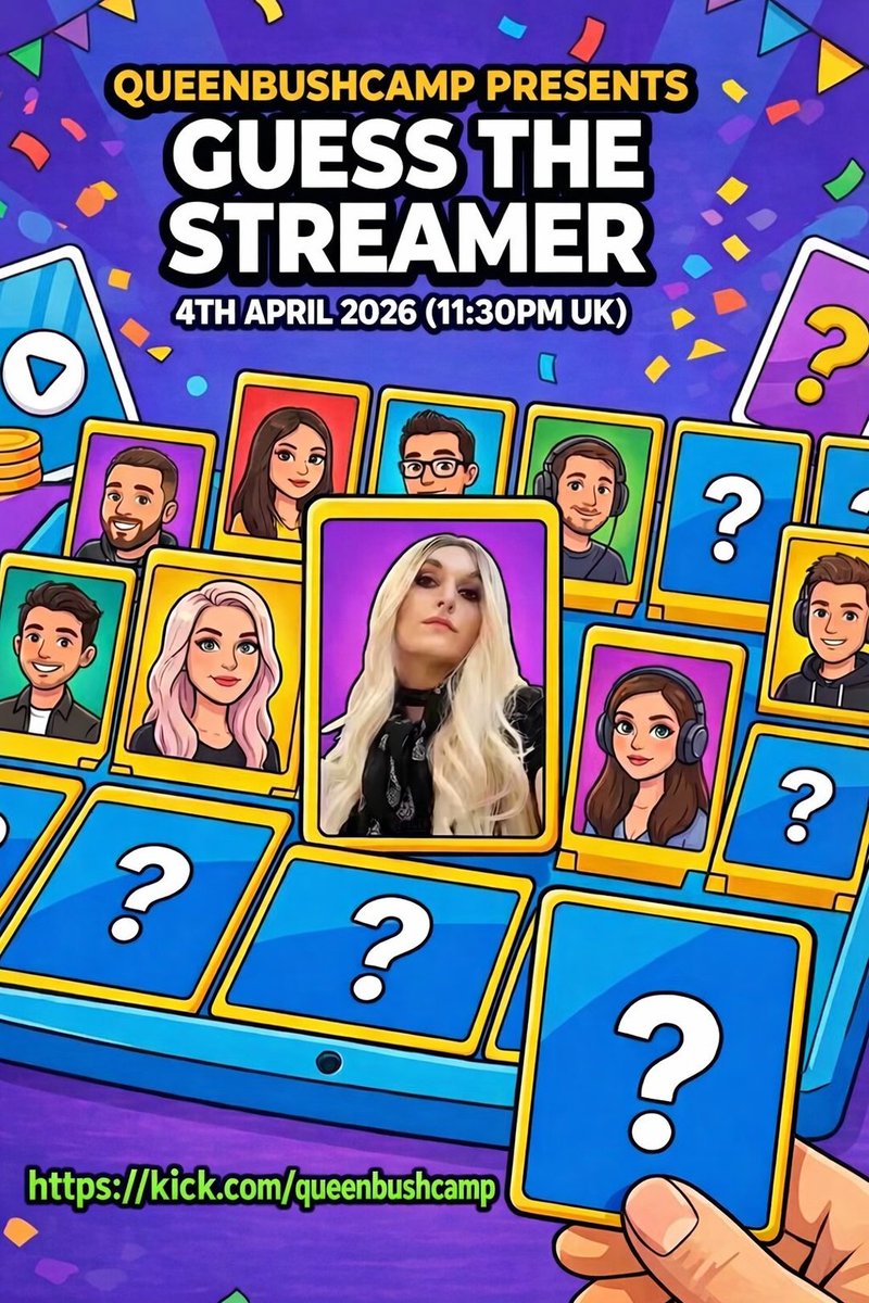 JOIN US THIS SATURDAY AT 11.30PM  I WILL BE HOSTING GUESS THE STREAMER. WE HAVE 18 STREAMERS PARTICIPATING. VIEWERS HAVE TO GUESS WHO THE STREAMER IS FROM THEIR BABY PHOTO. EACH STREAMER THAT IS GUESSED CORRECTLY WILL BE PUT INTO THE RAFFLE TO WIN A BUSHCAMP CARE PACKAGE WORTH