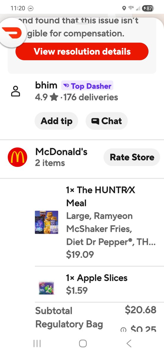 FiireWalkWithMe's tweet photo. This was my order! It doesn't compare to someone's lone medium French fries order! 😭 https://t.co/TjCuv58nTt