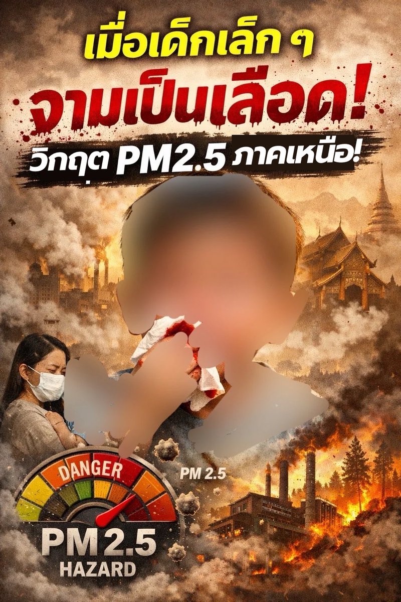 เมื่อเด็กเล็ก ๆ จามเป็นเลือด!

วิกฤต PM2.5 ภาคเหนือคือบททดลองความสามารถในการบริหารภัยพิบัติที่นายกฯอนุทินจะไม่เพียงอ่านจากเอกสารแถลงนโยบายคณะรัฐมนตรีชุดใหม่ต่อรัฐสภาเท่านั้น!

Suthichai Live 7.15 น.