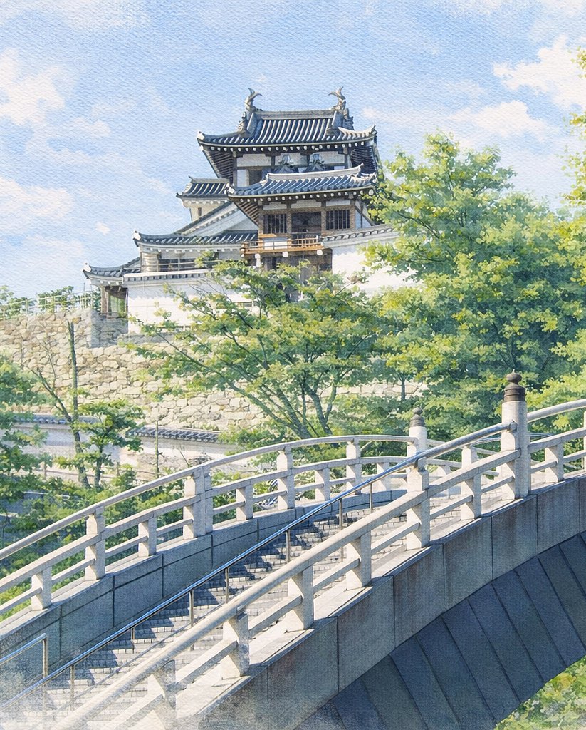 城のある風景 tweet media