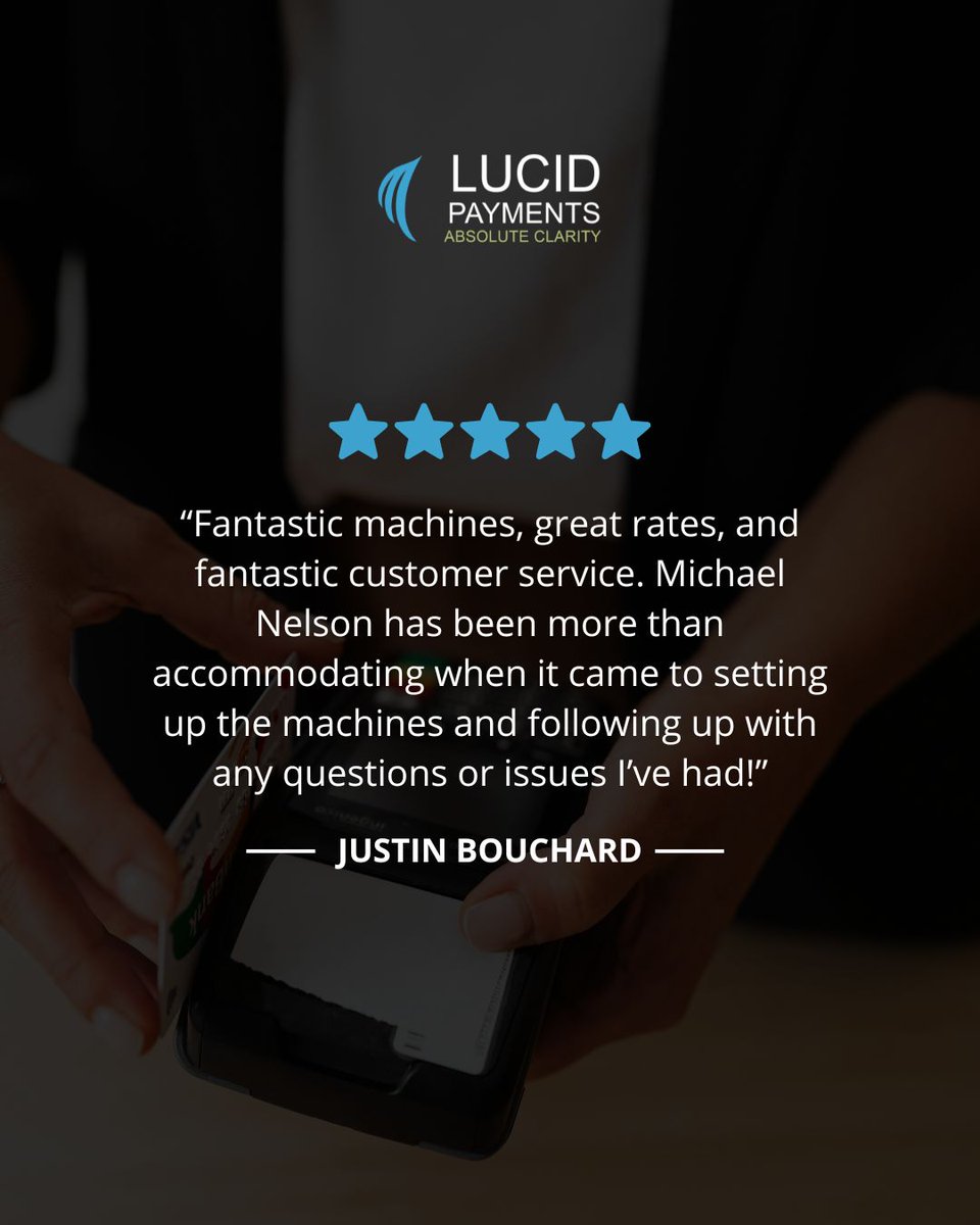 Lucid_Payments's tweet image. We love getting feedback like this from our valued clients! Thanks for sharing. 🙌

#happyclients #lucidpayments #paymentprocessing