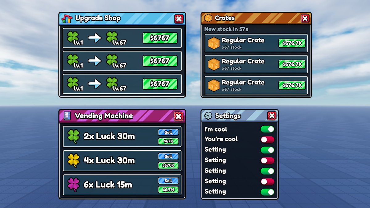 OnufriGFX's tweet image. skibidi toilet UI SET 🚽👨

#Roblox #UI #UX #RobloxDev #RobloxUI #RobloxGUI   

onufri0 ON DISCORD FOR COMMISSIONS 💵