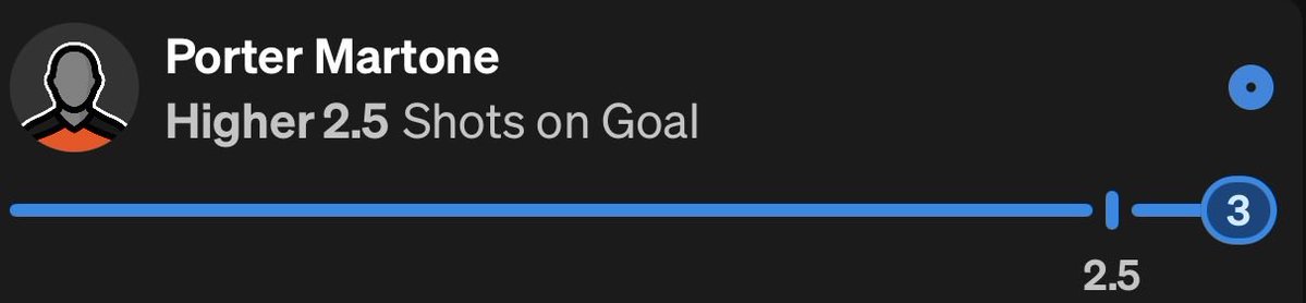 PropKitchen's tweet image. We have a tie game! 

✅ Porter Martone o2.5 SOG ✅

@ThePropDen with a huge +145 plus money cash for team 🔵🔵