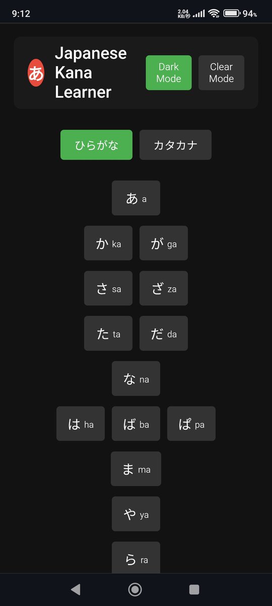 Start to learn Japanese letters. 

mauricedeschamps.github.io/kanakana/

#japanese
#language
#hiragana
#katakana
#letters
#ひらがな
#student