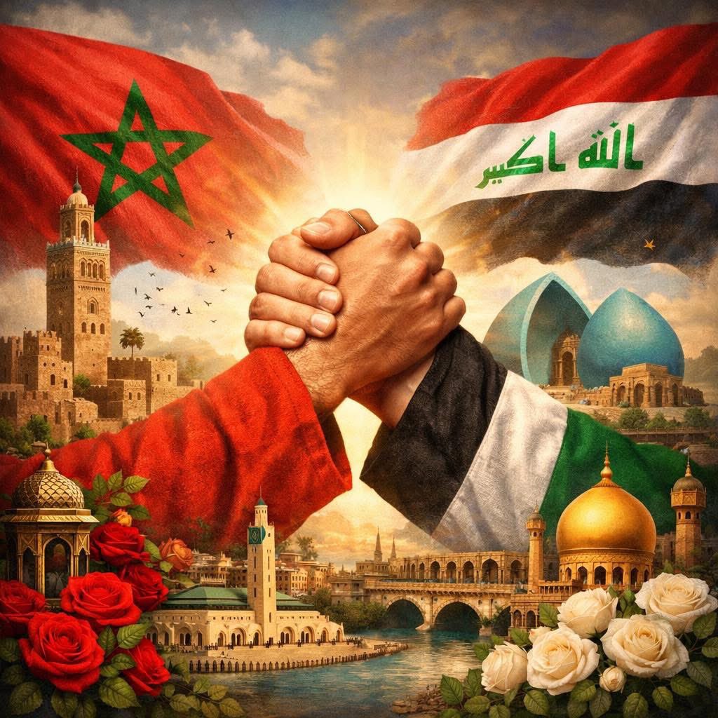 warda_news1's tweet photo. 🚨 رسالة من الجمهور العراقي للجمهور المغربي :

تحية حب واحترام لأرقى وأفضل الشعوب المغرب 🇲🇦 الحبيب 
لم اشاهد شعب سهر الليل ويتواصل معنا في كل منشور من اجل #العراق 

فرحتنا كعراقيين هي التأهل  كان هنالك الكثير من الحاقدين ضدنا إنما #المغرب 🇲🇦 وقف وقفة رجال معنا شكرا للمغرب انتم اخواننا 

فرحتنا هو التأهل فقط اما نحن سنكون معكم حتى تحصلوا على لقب كاس العالم 

اسود الرافدين 🇮🇶 واسودّ الأطلس 🇲🇦 في امريكا 

لن ننسى وقفتكم أيها الشعب الشريف