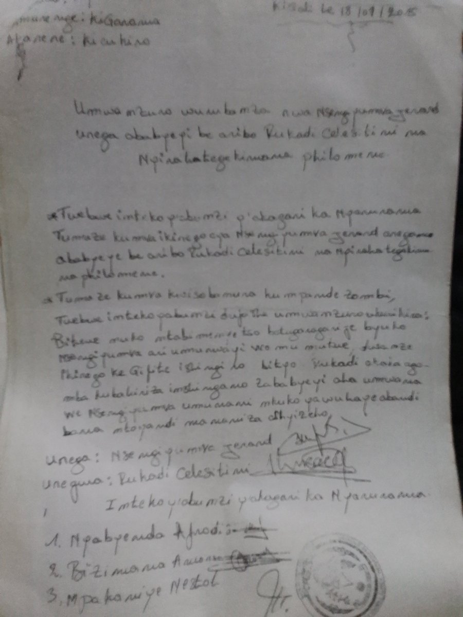 HiProGERARDN's tweet image. 🇺🇳These files Are enough to concerned parties to pinpoint the committed #injustice and find appropriate reparations: The amount Nyarurama Cell must pay I =FRW 600,000X4=FRW 2,400,000. The #President may find out if there may Be any amount to add in line with time elapsed, etc.@UN