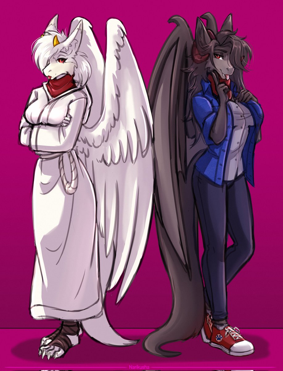 This is getting out of hand now there are two of them!

Absolutely incredible artwork done by <a href="/narikusha/">Narikusha🔞</a>