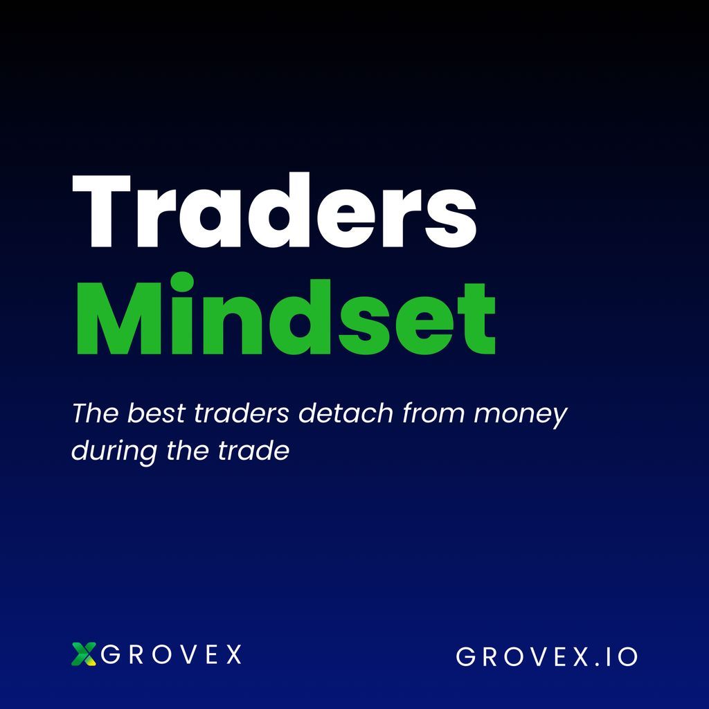 GroveXchange's tweet image. The best traders detach from money during the trade. Ego, fear, and greed destroy accounts. Treat every setup the same—follow rules, not feelings. Win or lose, review it objectively. Your next trade starts with a clear mind. Stay consistent! 🔥

 #Cryptocommunity #GroveX