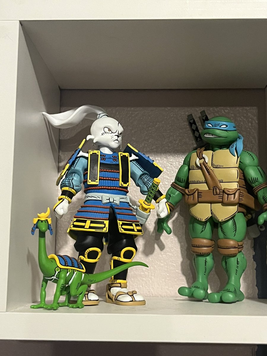 LateNightSalad_'s tweet image. This isn’t an April fools joke, they’ve finally been reunited guys (in our hearts). 🐢🐇
-
-
#leosagi #tmnt #usagiyojimbo #idw #neca