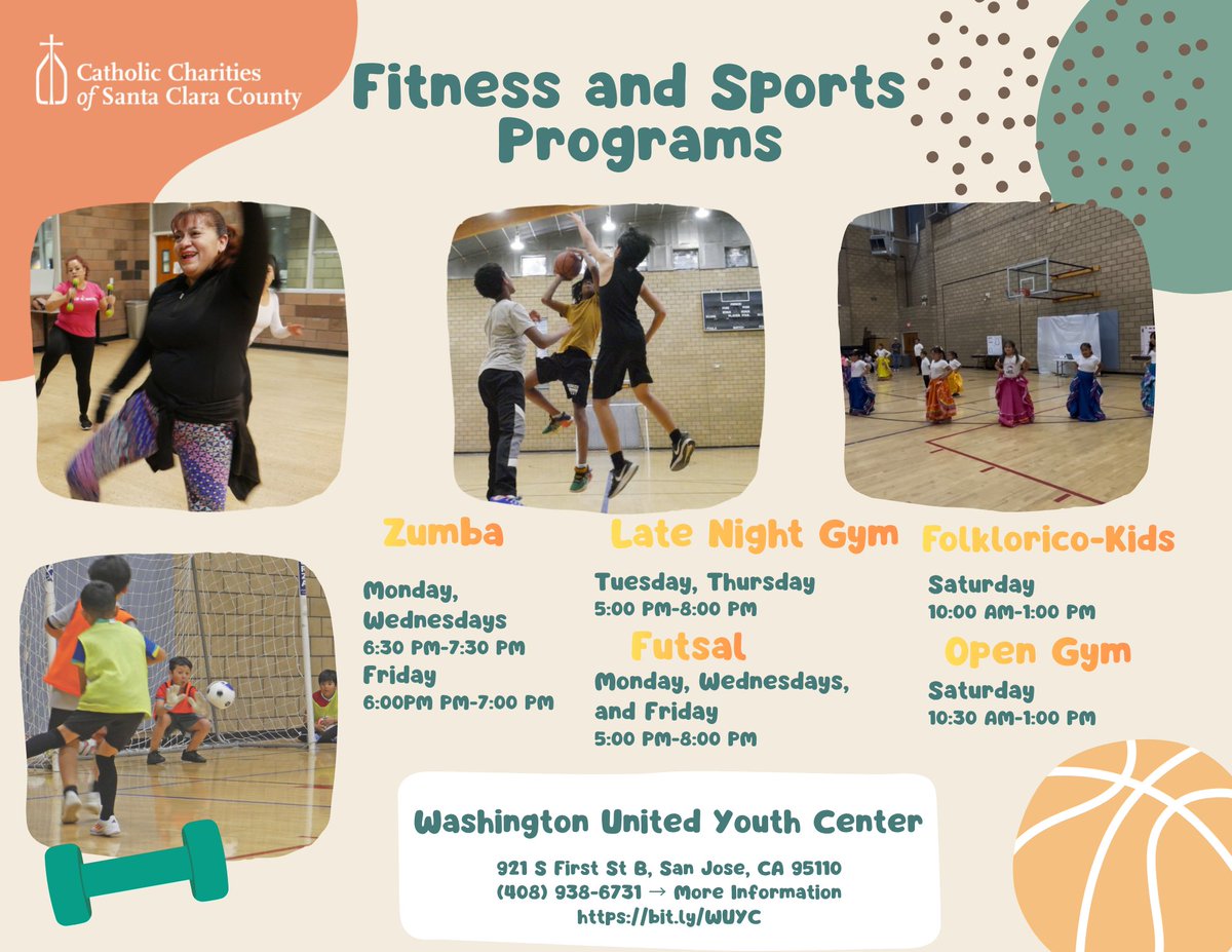 CatholicCharSCC's tweet photo. Find Your Safe Space &amp; Get Moving!
At the Washington United Youth Center (WUYC), we’re more than just a place to hang out—we're a community built on support, respect, and positive energy!
Learn more about it: https://t.co/OJvbmaiTHS
#WashingtonUnited #SanJoseYouth #FreePrograms https://t.co/THnfA4BFxn