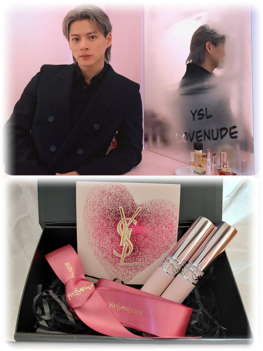 紫耀くん使用リップNo.1💄❤と
No.44💄先日購入して使ってますꯁꯧ
塗り心地なめらかでいい香り♡
デザインもかわいすぎる🩷

#YSLラブヌード 
#平野紫耀
#ShoHiranoxYSLBeauty