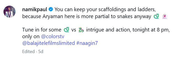 AnjuMaanManiac🦄 #NamikPaulisBack!💕 tweet media