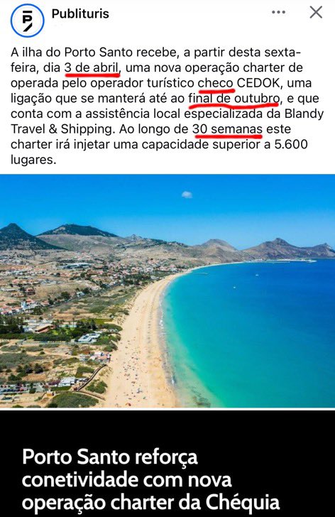 AlvesMCJorge's tweet photo. Arquipélago da #Madeira, ilha de #PortoSanto, a mostrar, mais uma vez, como se faz.

Não renega operações de operadores turísticos e cria condições para operações longas.

Há tanto tempo que os #Açores têm tanto para aprender.

#NãoHáTurismoSemTransportes

https://t.co/93ZRfjSWRw https://t.co/NTjO4kQTCC