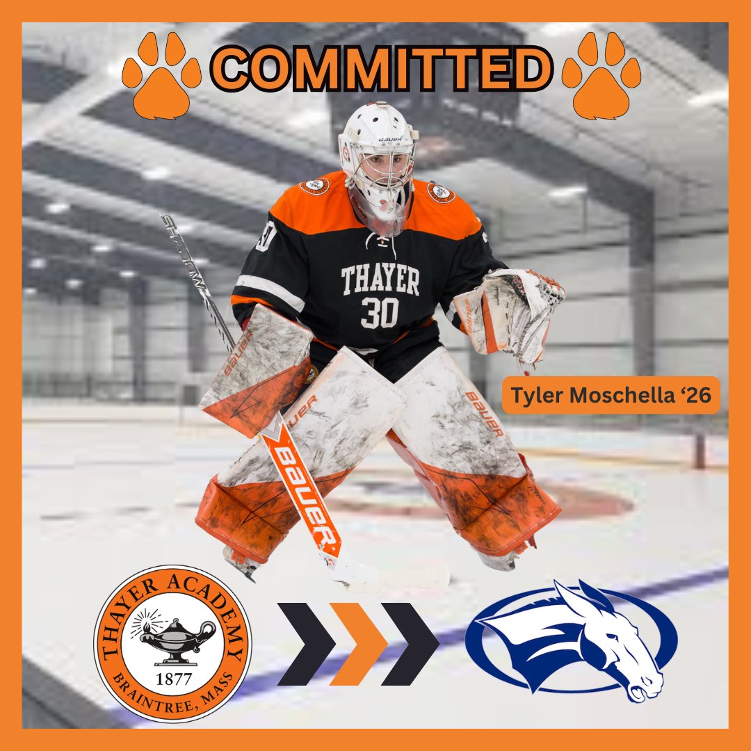 ThayerBVH's tweet photo. Congrats to Tyler Moschella ‘26 on his commitment to @ColbyHockey! https://t.co/6dGqck3N8f